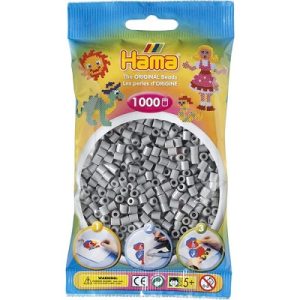 Perler, Midi 1000 stk – Grå – Hama