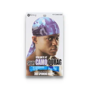 Silky Durag Camo Blue - King J