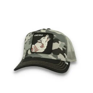 Goorin Animal Farm Trucker Cap Dog Soldier Black Camo