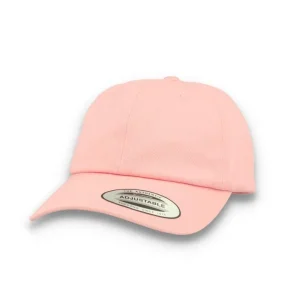 Pink Dad Cap Low Profile Cotton Twill - Yupoong 6245CM