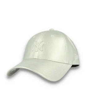9FORTY Womens Midi Pu New York Yankees Metallic Silver
