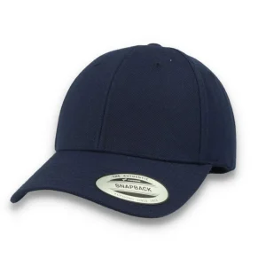 Premium Curved Visor Cap Snapback Navy - Yupoong 6789M