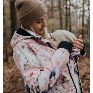 Bærejakke | MORSKAP SOFTSHELL JAKKE FOR BÆRE EN BABY 4IN1 | ROSA HAGE