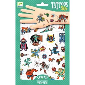 Tatoveringer med superhelter – Djeco
